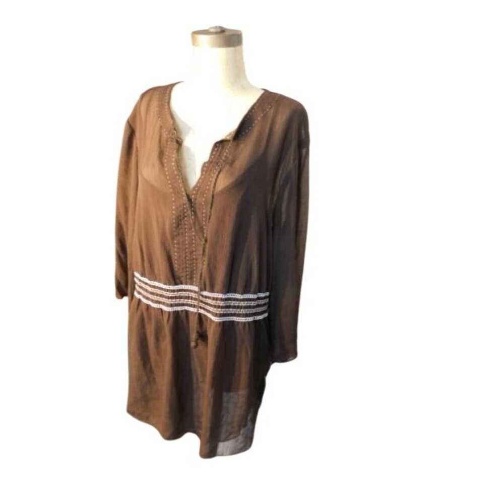 INC Size 18W 2 Piece Cami Blouse Set  Plus Size NWT  $56 - Picture 4 of 4